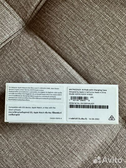 Наушники apple airpods 2 оригинал