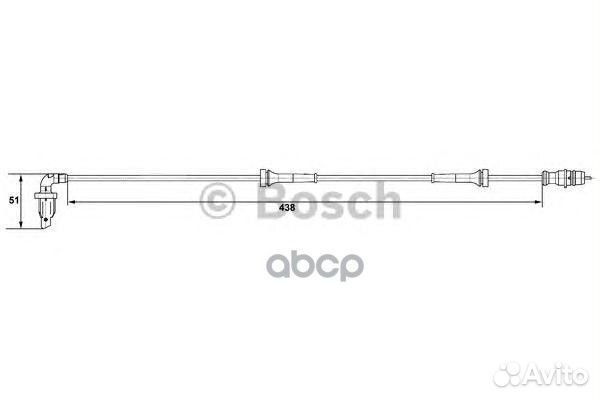 Датчик абс (количества оборотов колеса) 0265007