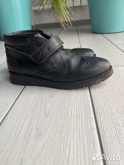 Ботинки для мальчика, 37 р.,осенние, нат. кожа