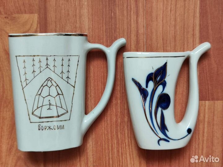 Плоская кружка бюветница для минеральной воды СССР