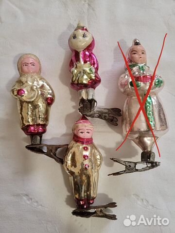 Ёлочные игрушки РСФСР антиквариат винтаж