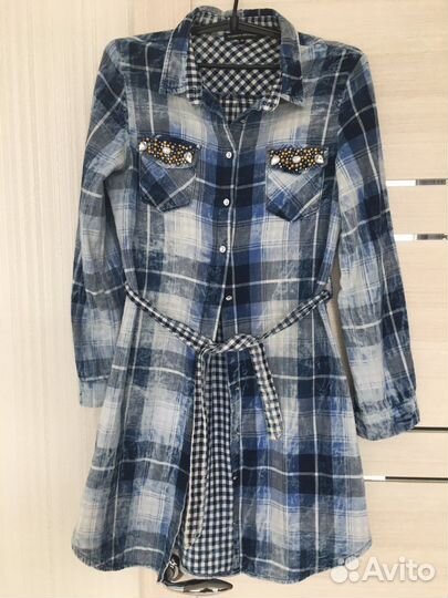 Платье рубашка 44-46