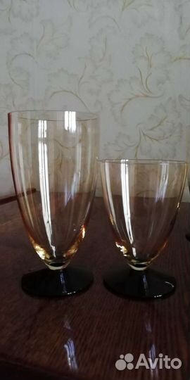 Фужеры цветное стекло СССР