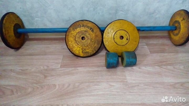 Штанга гриф блины бу