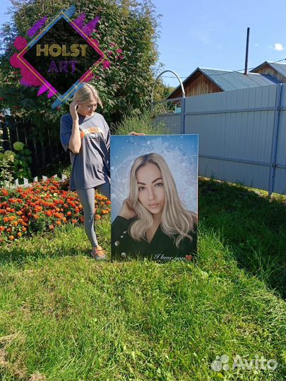 Портрет на холсте по фото Киров