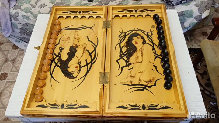 Нарды ручной работы бу