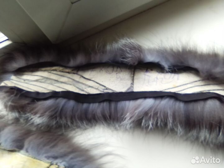 Мех чернобурки куски