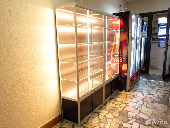 Витрина торговая двойная