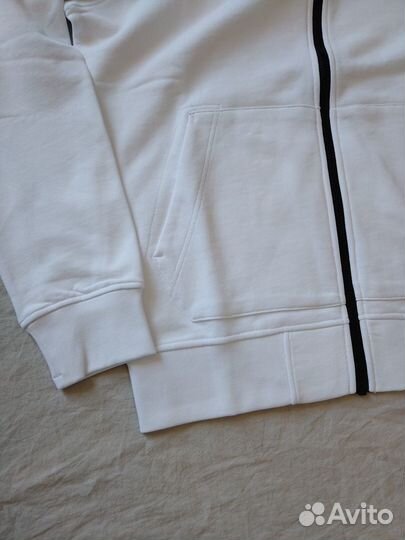 Зип худи stone island белое