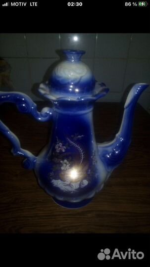 Чайник заварочный большой СССР фарфор