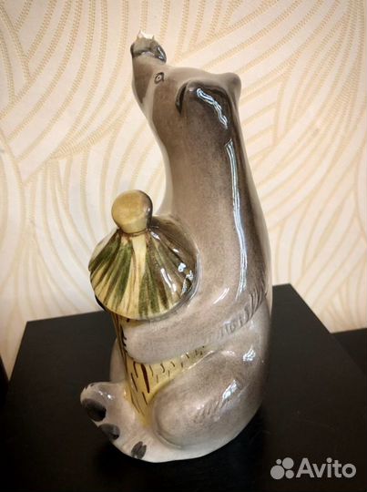 Статуэтка На Пасеке Медвежонок с Ульем Конаково