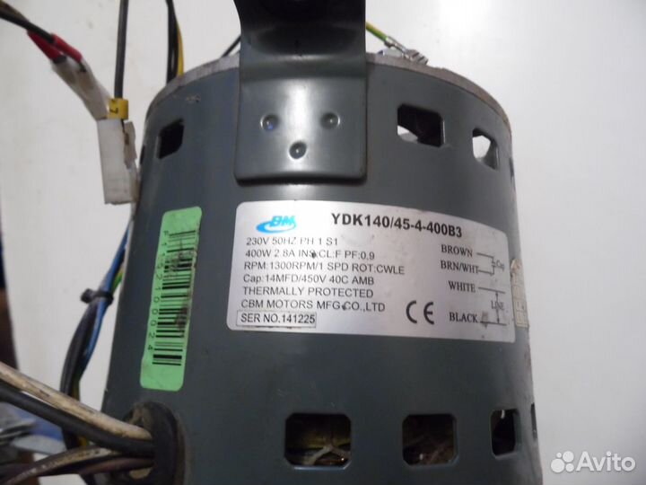 YDK140/45-4-400В3 мотор внешнего блока