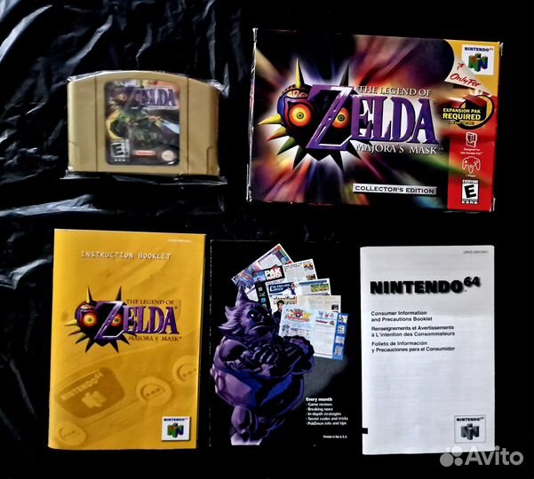 Zelda: Majoras Mask collectors edition для N64