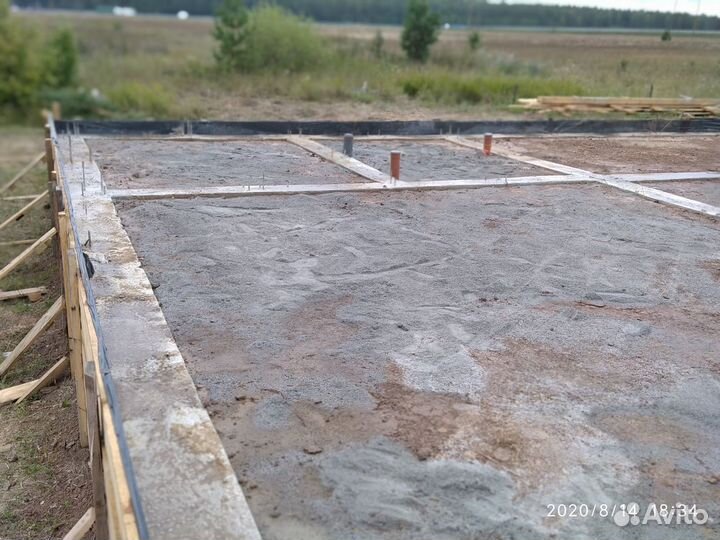 Заливка бетона: фундамент, плита монолитная и тд