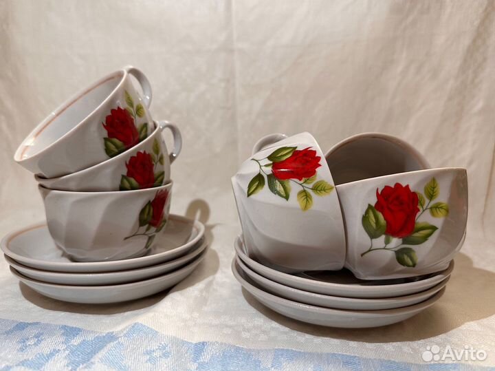 Кофейный сервиз с розами
