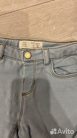 Джинсы zara на девочку 92 размер