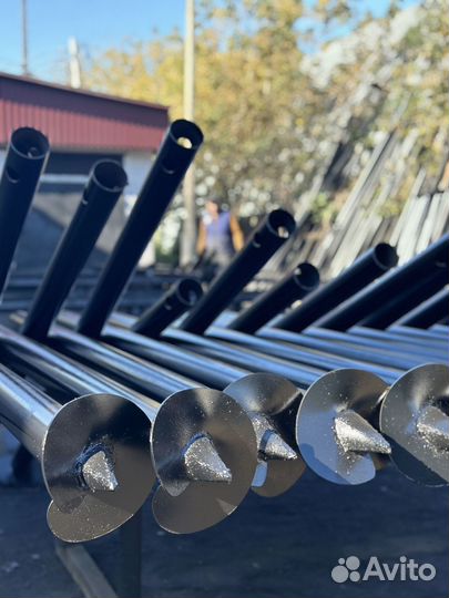 Винтовые сваи с установкой