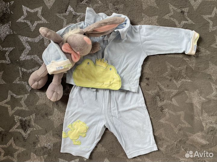 3 костюма на мальчика, джинсовка, пакет вещей