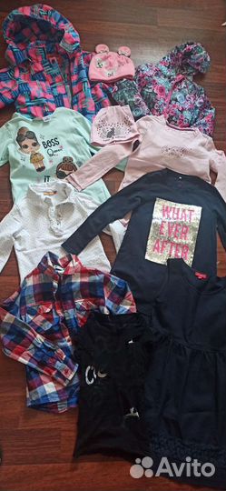 Вещи пакетом на девочку 122 128