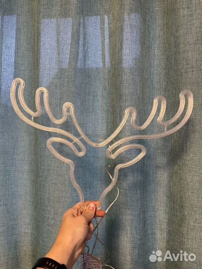 Новогодний олень гирлянда