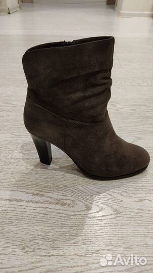 Осенние ботинки натуральный замш