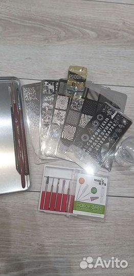 Стемпинг,фрезы,кисти