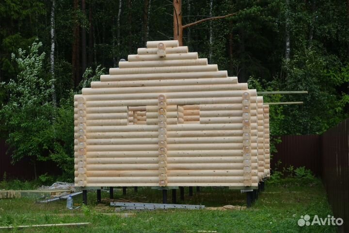 Сруб Бани из бревна