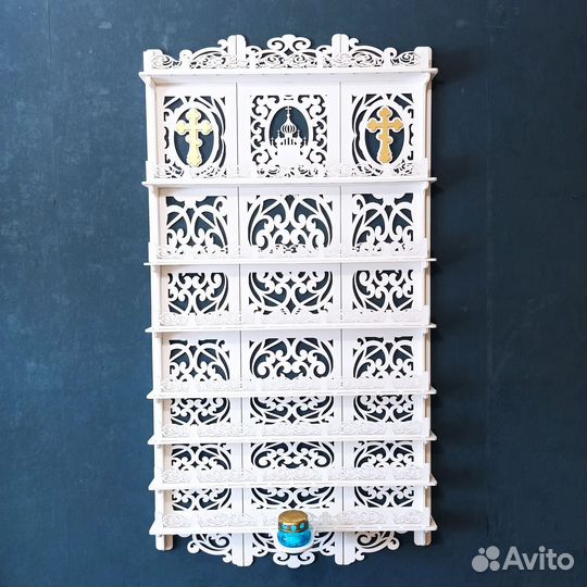 Полка для икон Иконостас Модель 155 Красный угол 1