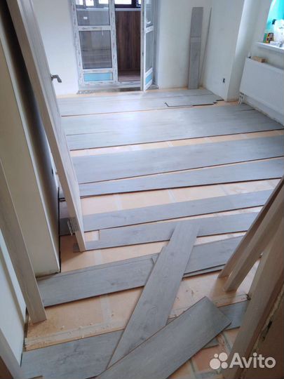 Укладка напольных покрытий