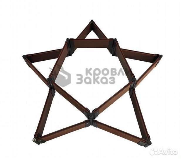 Грядка из дпк Звезда 750 мм. высотой 300 мм