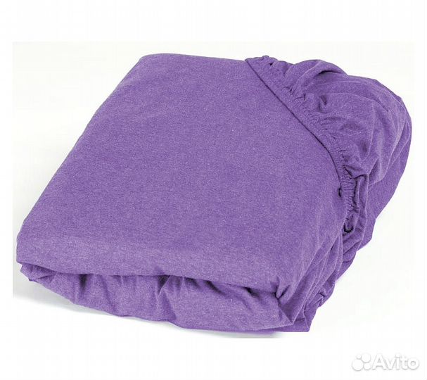 Простынь GoodNight Трикотаж 160х200х20 Лаванда на