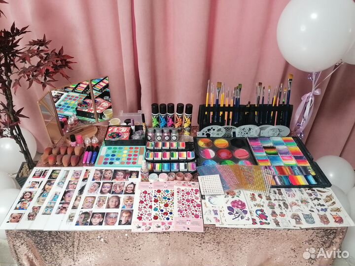 Аквагрим (бьюти- бар, блеск-тату,флеш-тату)