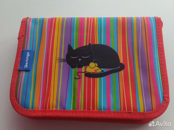 Пенал школьный и папка для тетрадей