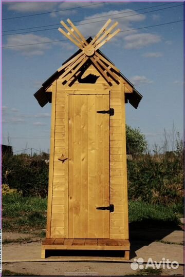 Дачный туалет с декором и установкой WTQ