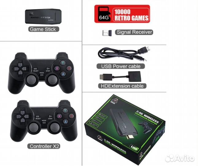 Игровая приставки 64 Гб. Денди, сега и другие