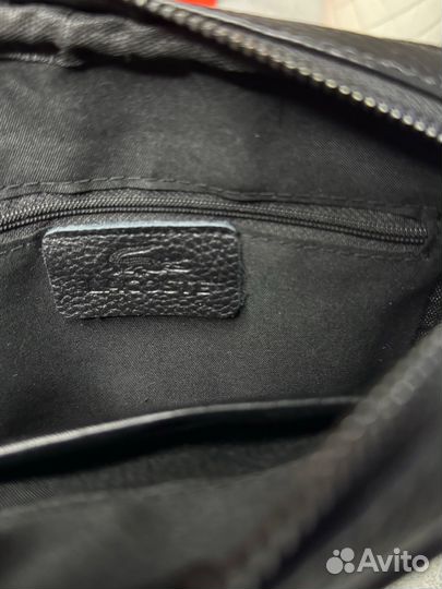Сумка мужская натуральная кожа Lacoste