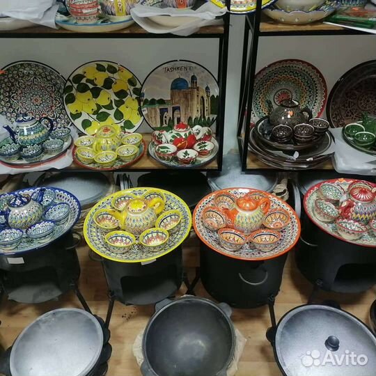 Чайный набор, пахта узбекская, ляган узбекский