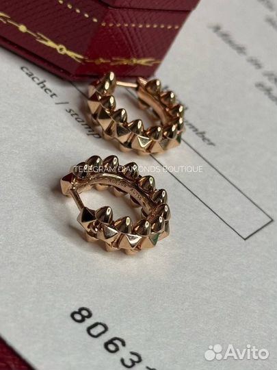 Серьги Cartier Clash розовое золото 750