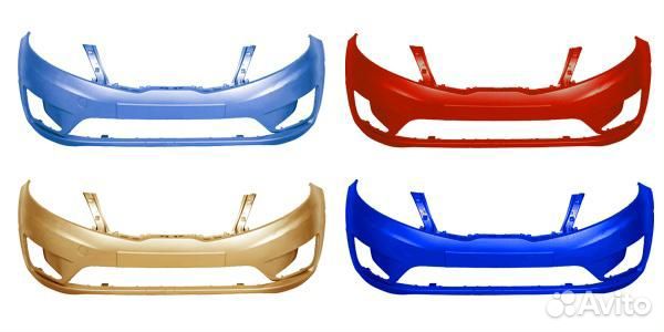 Бампер передний на Kia Rio 3 2011-2015