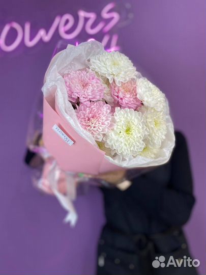 Букеты Хризантема Flowers124 Доставка Красноярск