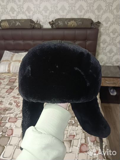 Шапка меховая мужская черная