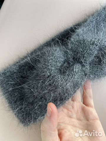 Повязка на голову вязаная