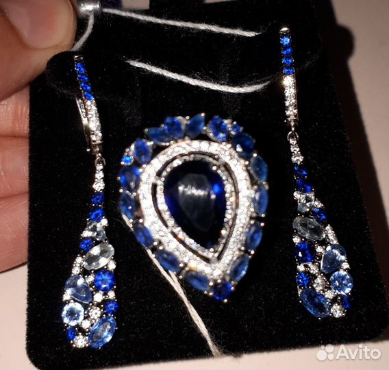 19,5р.Серебряный новый комплект 925. Серьги,кольцо