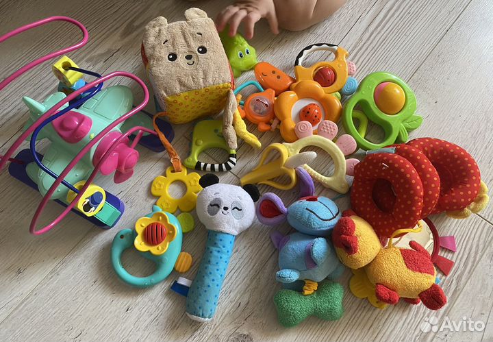 Игрушки для малышей погремушки грызунки мякиши