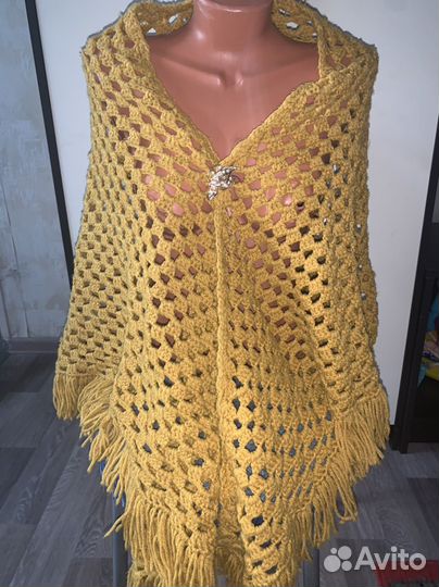 Пончо палантин шаль