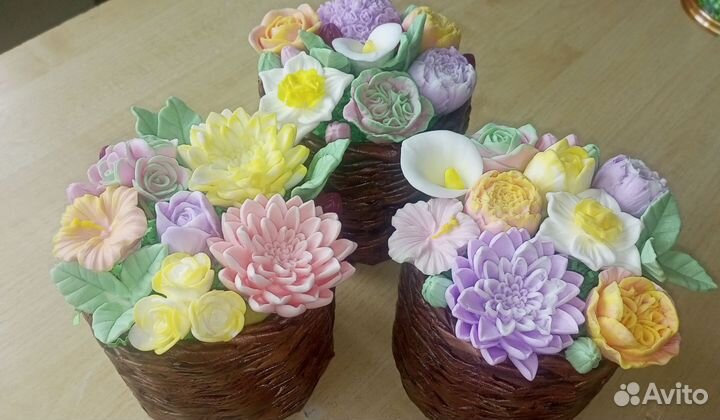 Цветы из мыла ручной работы