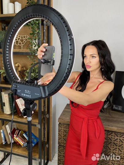 Кольцевая лампа 45см с зеркалом и без
