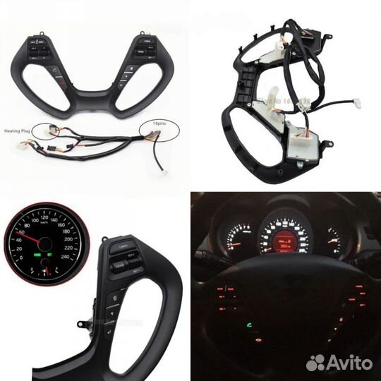 Панель кнопки руль штатный контроль рестайлинг