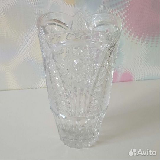 Хрустальная ваза для цветов СССР