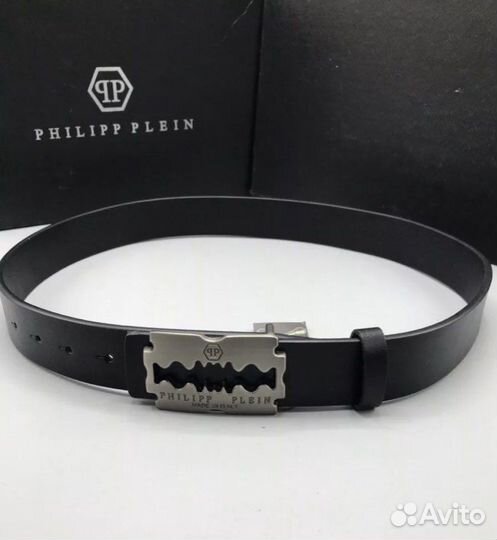 Ремень Philipp Plein натуральная кожа 120 см